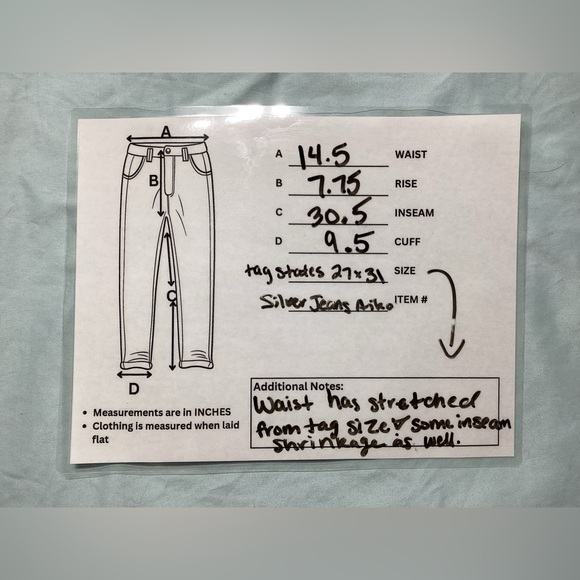 Silver Jeans Aiko Bootcut Medium Wash Size 27X31 (US 4) - Picture 15 of 15